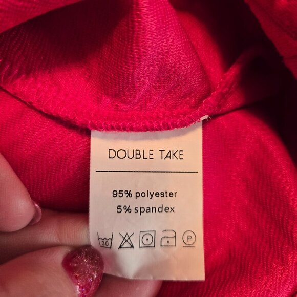 Double Take Ruffle Quarter Zip 2XL - Picture 3 of 5